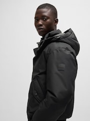 BOSS Black Water Repellent Parka Fleece Collar Lining Jacket - Image 4 of 6