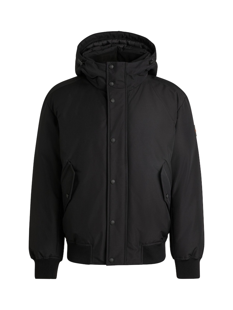 BOSS Black Water Repellent Parka Fleece Collar Lining Jacket - Image 6 of 6