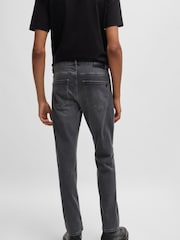 Серебряный - BOSS Slim Fit Delaware Comfort Stretch Denim Jeans - Image 3 of 5