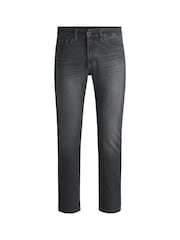 Серебряный - BOSS Slim Fit Delaware Comfort Stretch Denim Jeans - Image 5 of 5