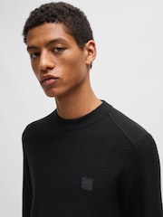 BOSS Black Logo Patch Jumper - Image 4 of 5