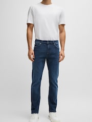 BOSS Blue Slim Fit Jeans In Knitted Denim - Image 1 of 5