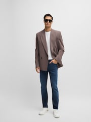 BOSS Blue Slim Fit Jeans In Knitted Denim - Image 3 of 5