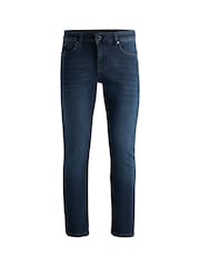 BOSS Blue Slim Fit Jeans In Knitted Denim - Image 5 of 5