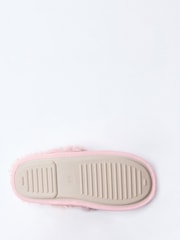 Boux Avenue Pink Cable Knit Mules - Image 5 of 5