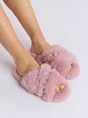 Boux Avenue Cross Band Slippers - Image 1 of 5