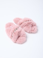 Boux Avenue Cross Band Slippers - Image 2 of 5