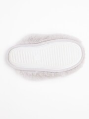 Boux Avenue Grey Heart Mules Slippers - Image 4 of 5