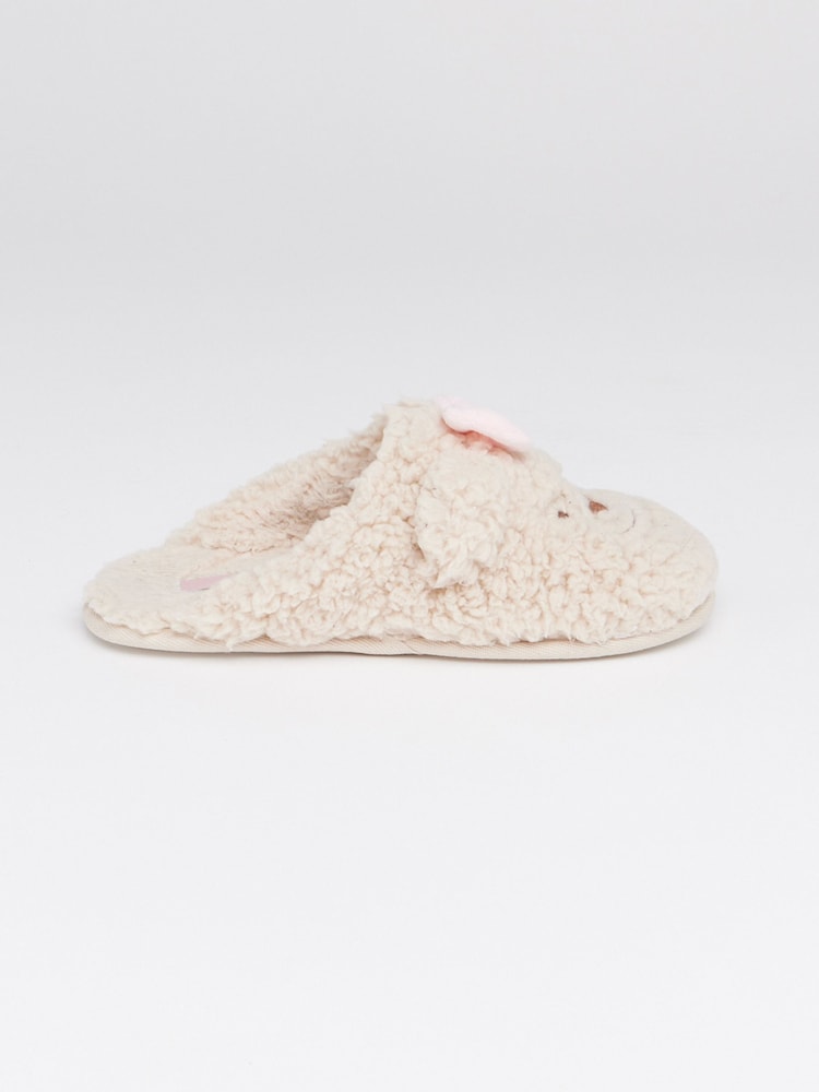 Boux Avenue Teddy Nude Mules Slippers - Image 2 of 6 Boux Avenue Teddy Nude Mules Slippers - Image 2 of 6