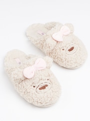 Boux Avenue Teddy Nude Mules Slippers - Image 3 of 6