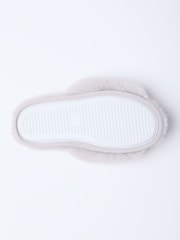 Boux Avenue Grey Bow Embellished Slider Slippers - Image 4 of 5