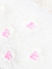Boux Avenue Cream Bow Embroidered Mules Slippers - Image 5 of 5