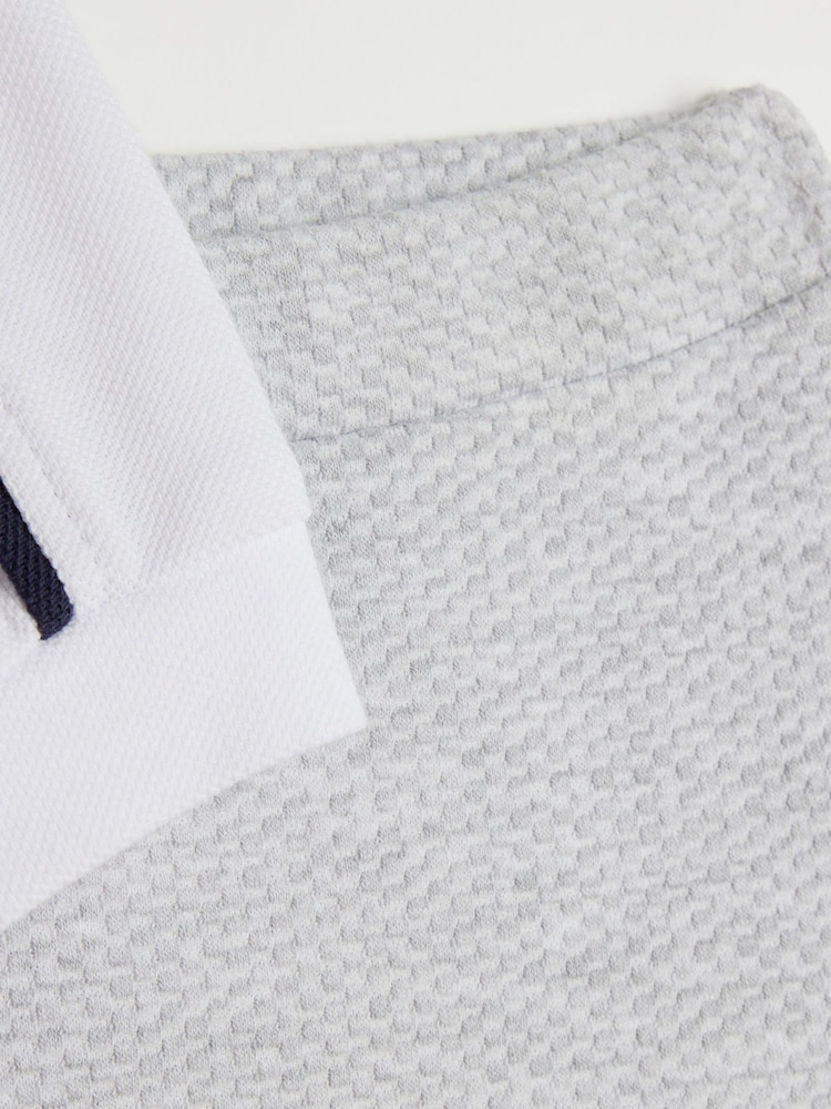 River Island fantovska polo majica Jacquard 100% Cotton Polo Shirt komplet - Slika 5 iz 5 River Island fantovska polo majica Jacquard 100% Cotton Polo Shirt komplet - Slika 5 iz 5