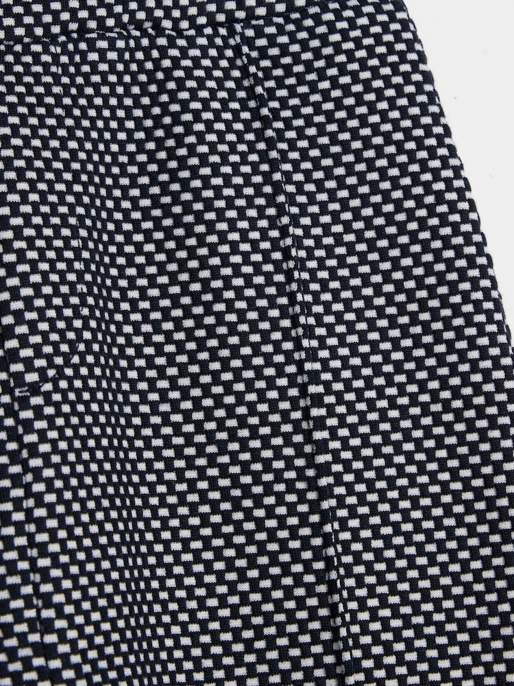 River Island Blue Baby Boys Smart Jacquard 100% Cotton Jacket Set - Image 5 of 5