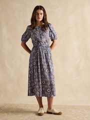 Joules Adele Green Midi Dress - Image 1 of 6