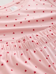 Pink Heart Short Sleeve Pyjamas - Image 6 of 6