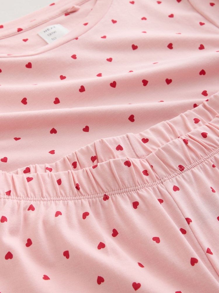 Pink Heart Short Sleeve Pyjamas - Image 6 of 6 Pink Heart Short Sleeve Pyjamas - Image 6 of 6