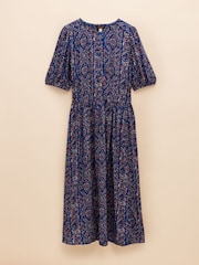 Joules Adele Blue Midi Dress - Image 6 of 6