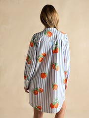Оранжевый узор - Хлопковое платье-рубашка Joules Phoebe - Image 2 of 7