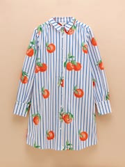 Оранжевый узор - Хлопковое платье-рубашка Joules Phoebe - Image 7 of 7