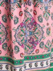 Eliza Multi Linen Wrap Dress - Image 6 of 7