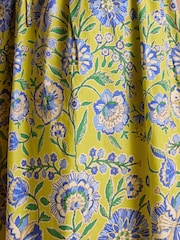 Joules Anais Yellow Cotton Maxi Dress - Image 4 of 8