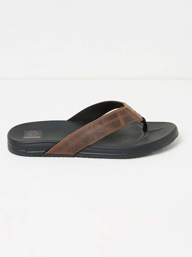 Burke Brown Comfort Flip Flop - Image 1 of 3
