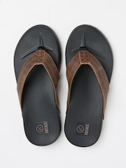 Burke Brown Comfort Flip Flop - Image 2 of 3