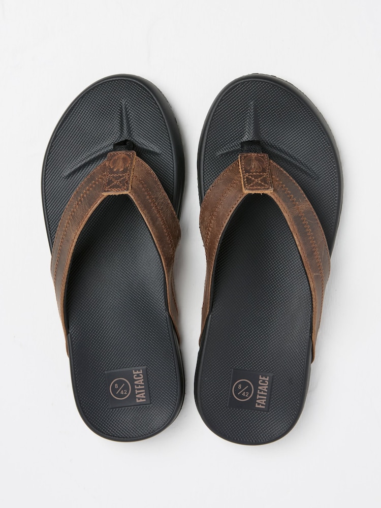 Burke Brown Comfort Flip Flop - Image 2 of 3