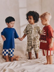 Pastel múltiplo - Pacote 3 de pijamas curtos (9meses a12anos) - Imagem 1 de 12