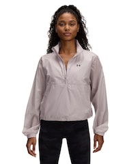 Under Armour Grey Rival Woven HZ Anorak Jacket - Image 1 of 3