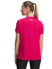Under Armour Pink Tech Rib Crew Neck T-Shirt - Image 2 of 2