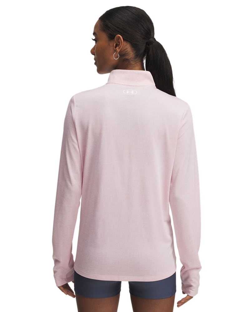 Under Armour Pink Tech Twist 1/2 Zip Top - Image 2 of 3