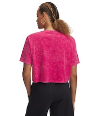 Under Armour Pink Rival Wash Short Sleeve Top - Image 2 of 2