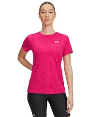 Under Armour Pink Tech SSC Twist T-Shirt - Image 1 of 2