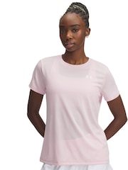 Under Armour Pink Tech SSC Solid T-Shirt - Image 1 of 2
