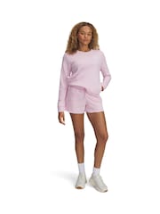 Under Armour Pink Rival Terry Shorts - Image 1 of 3