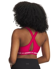 Under Armour Pink Crossback Mid Support Bra - Image 2 of 2