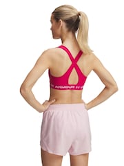 Under Armour Pink Crossback Mid Support Bra - Image 8 of 11