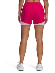 Under Armour Pink Fly By 2-in-1 Shorts - Image 2 of 3