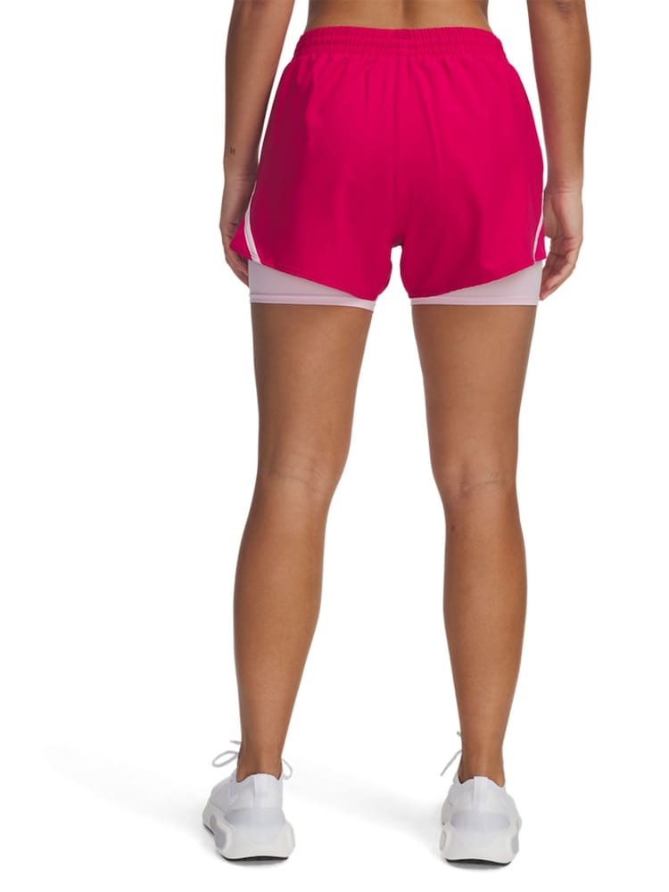 Under Armour Pink Fly By 2-in-1 Shorts - Image 2 of 3