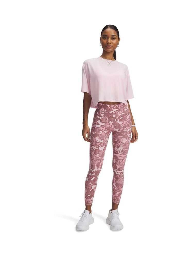 Under Armour Pink Motion Ankle Leg Print Leggings - Image 1 of 3