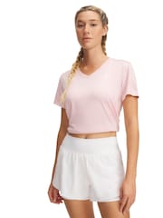 Under Armour Pink Bolt Tech V-Neck T-Shirt - Image 1 of 2