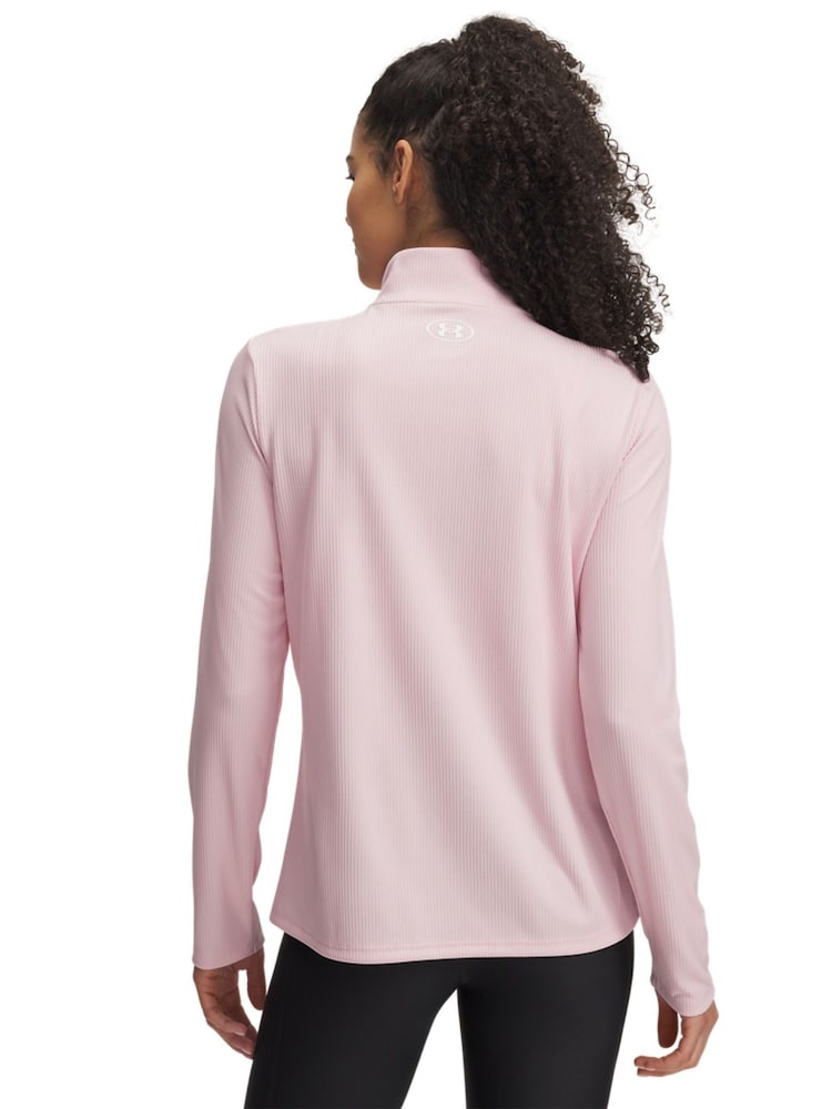 Under Armour Pink Tech Twist 1/2 Zip Sweat Top - Image 2 of 3