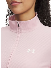 Under Armour Pink Tech Twist 1/2 Zip Sweat Top - Image 3 of 3
