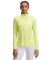 Under Armour Yellow Tech Twist 1/2 Zip Sweatshirt - Image 1 of 2