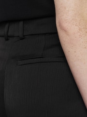 Joseph Black Alana Textured Wide Leg Trousers - Image 5 of 6