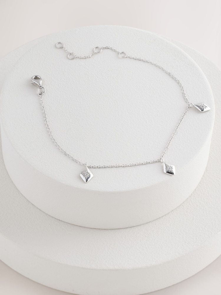 Sterling Silver Charm Bracelet - Image 1 of 3