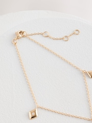 Gold Plated Sterling Silver Charm Bracelet - Image 2 of 3