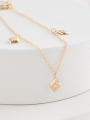 Gold Plated Sterling Silver Charm Bracelet - Image 3 of 3